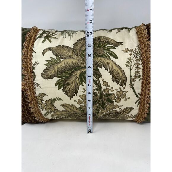 Luxury Decorative Rectangle PALM TREE Fringe, Chenille, Custom Made ~2 Available - Picture 9 of 10